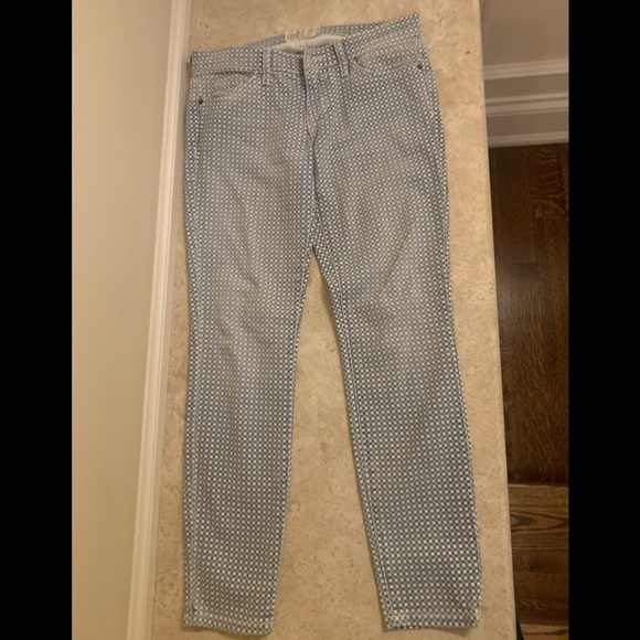 Current Elliot Stiletto blue and white Jeans 25 - Picture 2 of 4